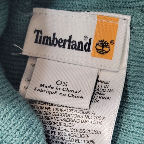 Timberland Green Beanie Hat - Picture 4 of 7